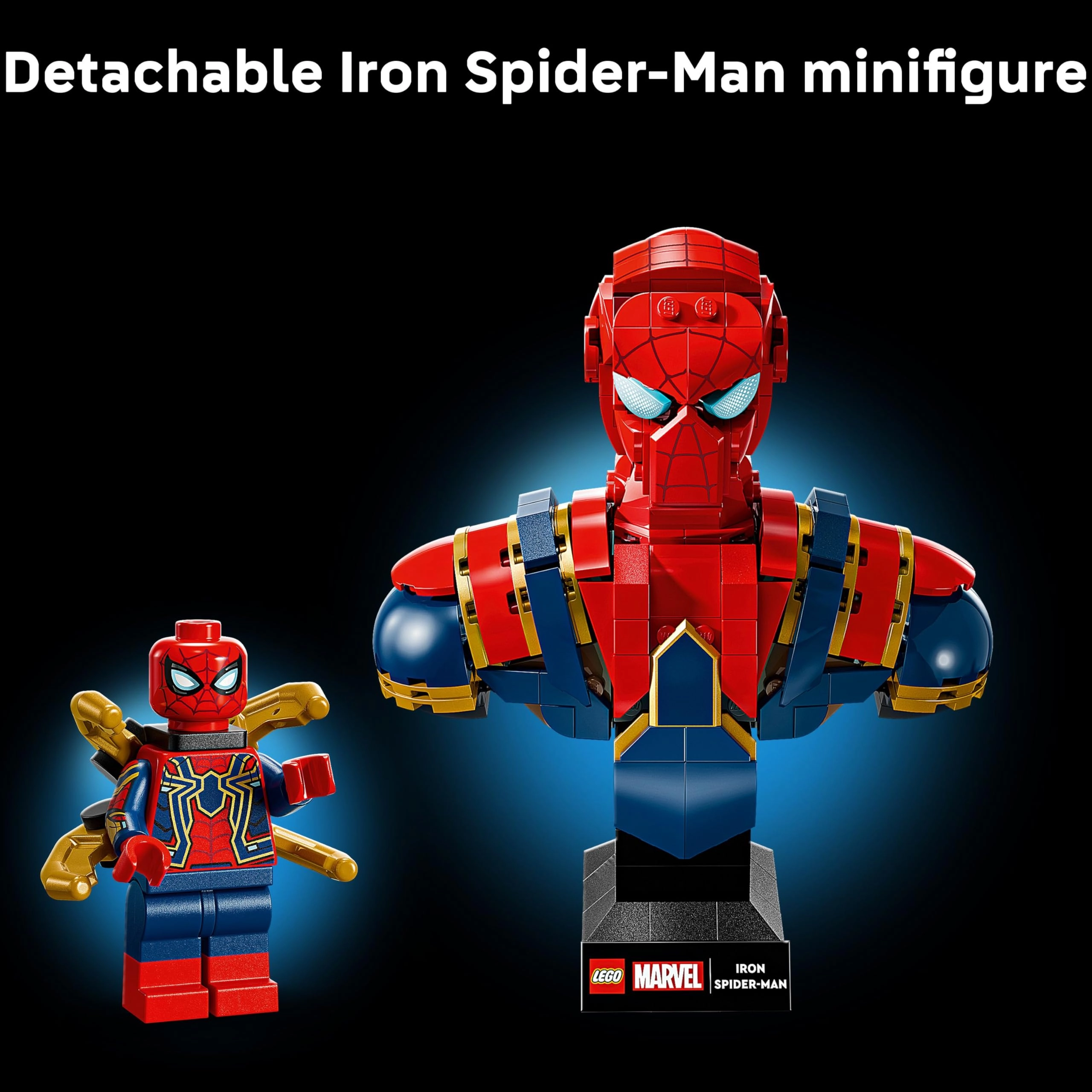 Marvel Iron Spider-Man Bust (76326) - Display Model includes Minifigure