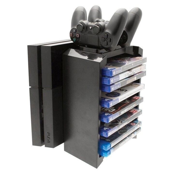 DIGITRONICS 2-In-1 Storage Tower And Twin Charger - PlayStation 4