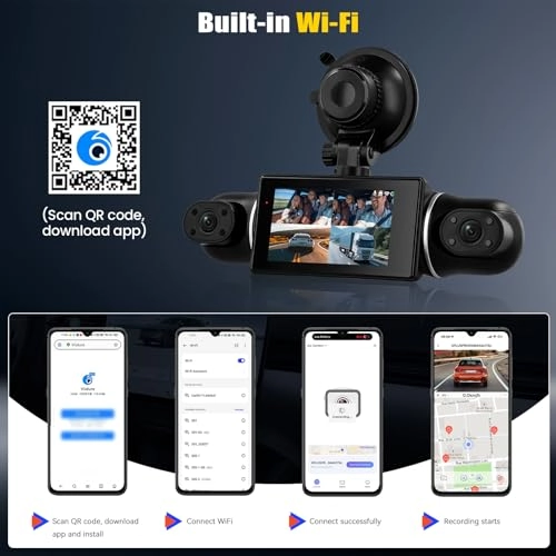 360°4 Channel 2K Dash Cam - 1440p