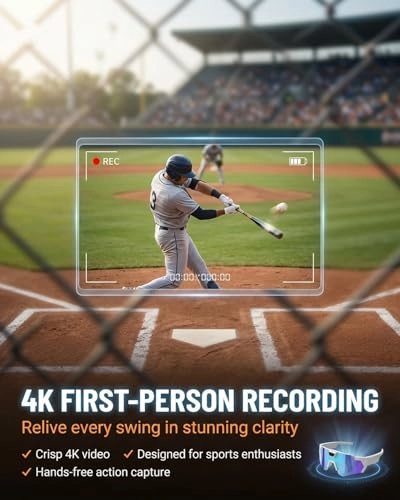 POV Glasses - 4K Baseball Camera