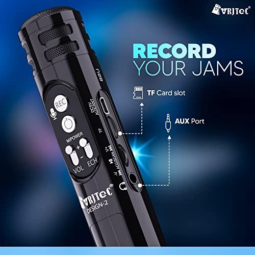 VRJTEC Kids Wireless Karaoke Microphone