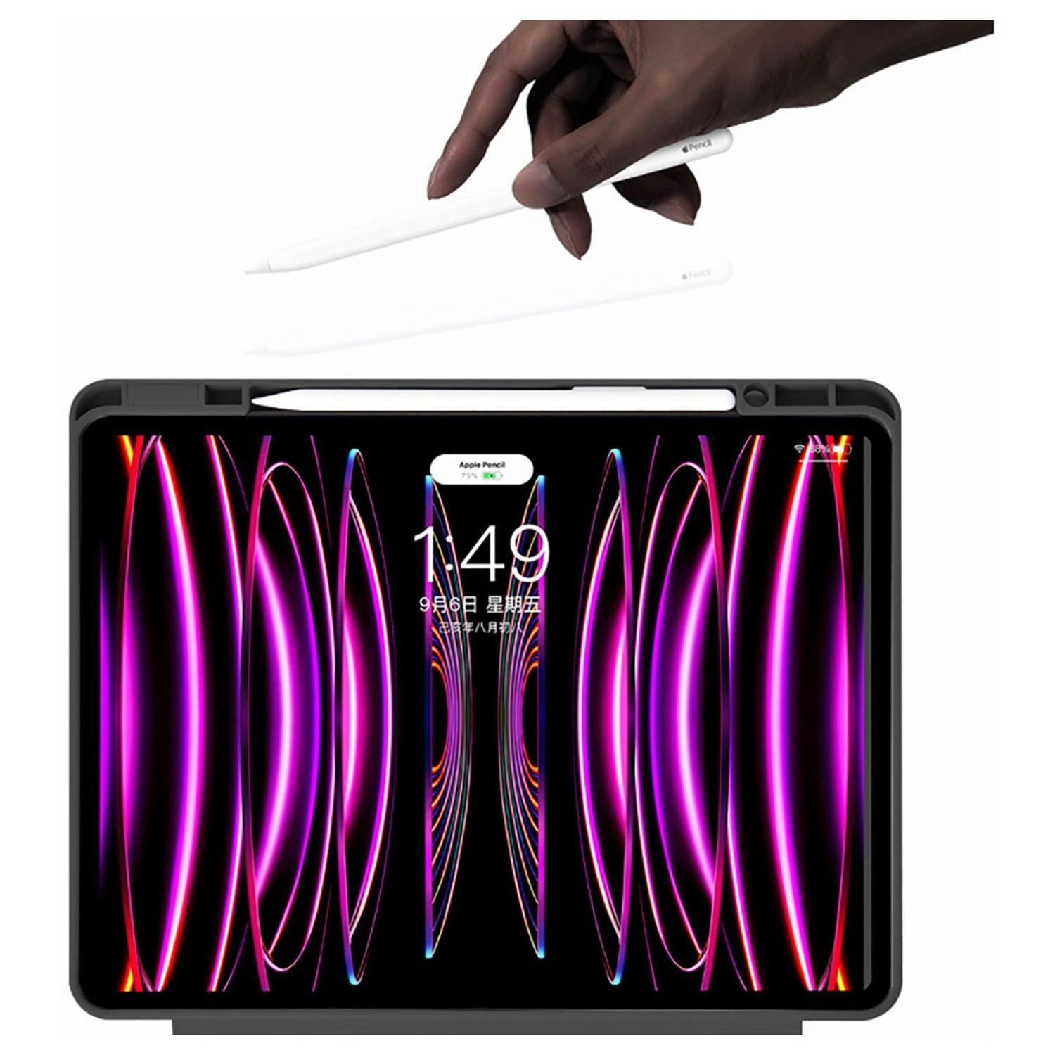 Flip Case with Pen Slot and Adjustable Stand for iPad 10.9-inch