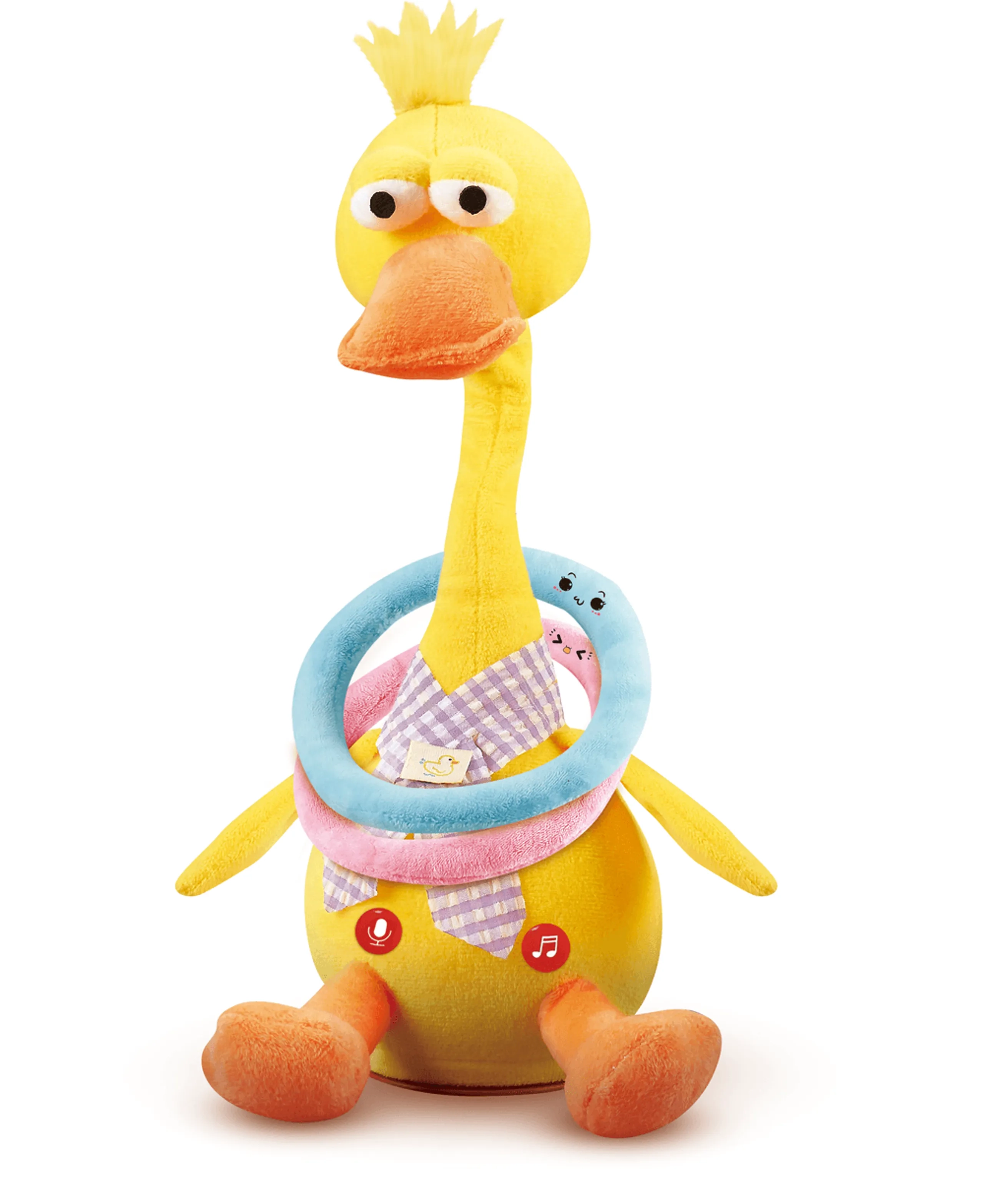 Chicco Talking Dancing Duck Plush Toy - Sound effects