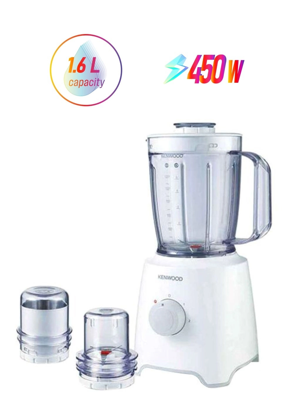 BLP304 - Blender White 2 speeds Pulse function