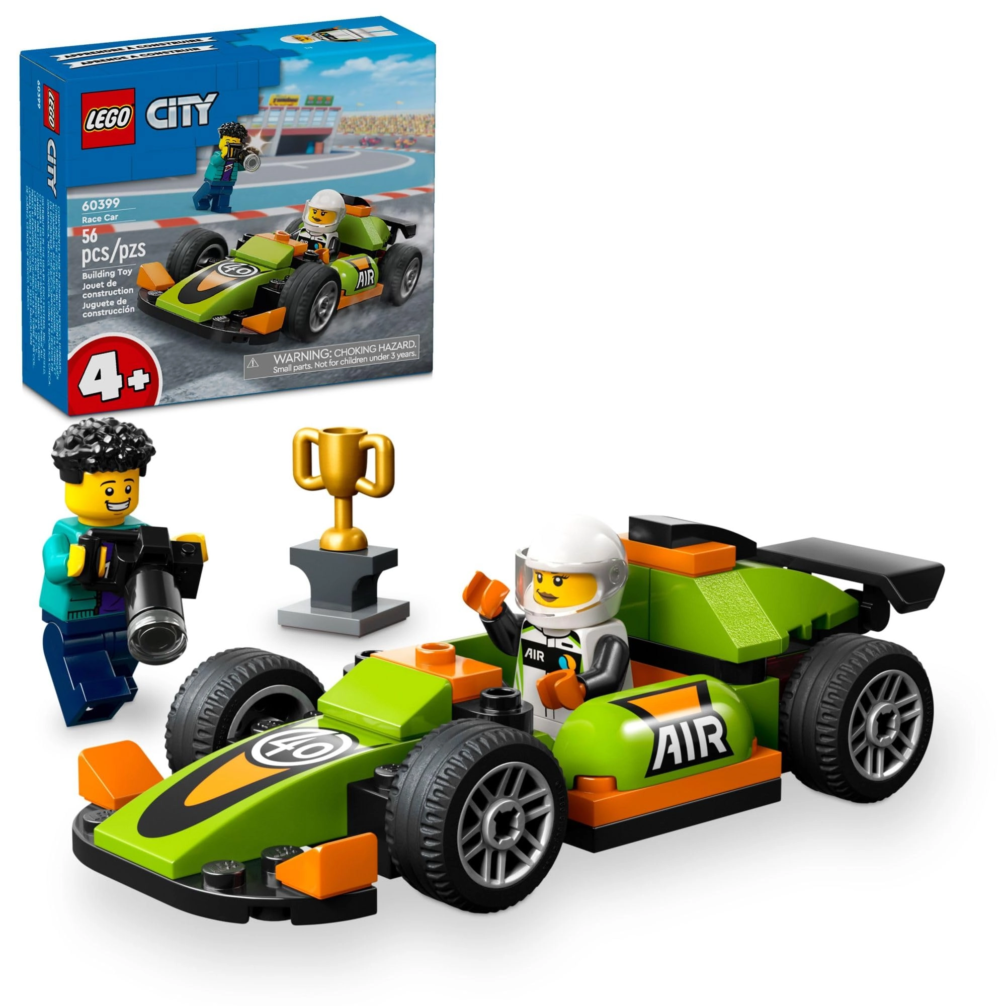 City Green Race Car (60399) - 4+