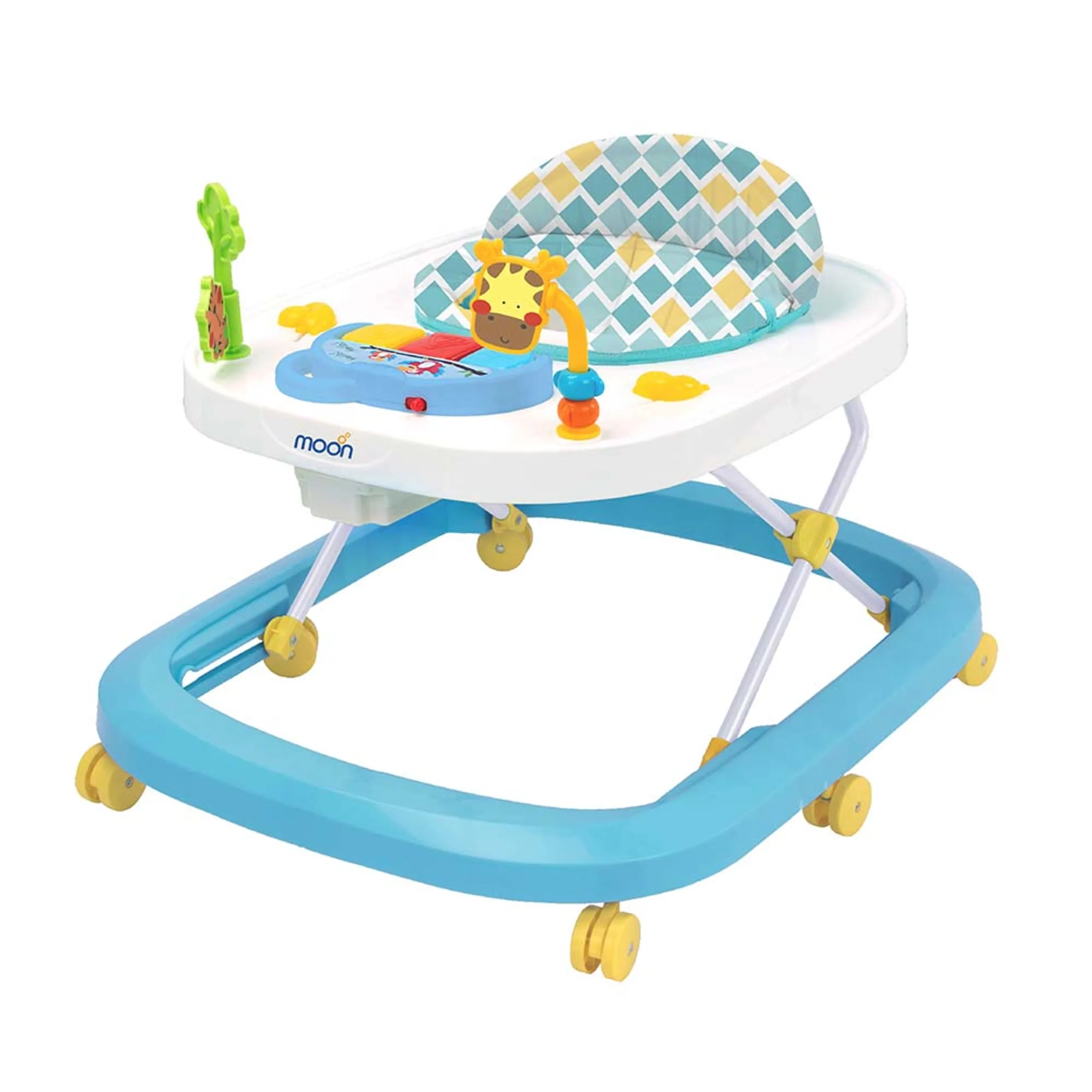 MOON Baby Push Activity Walker - Blue 6 months & above