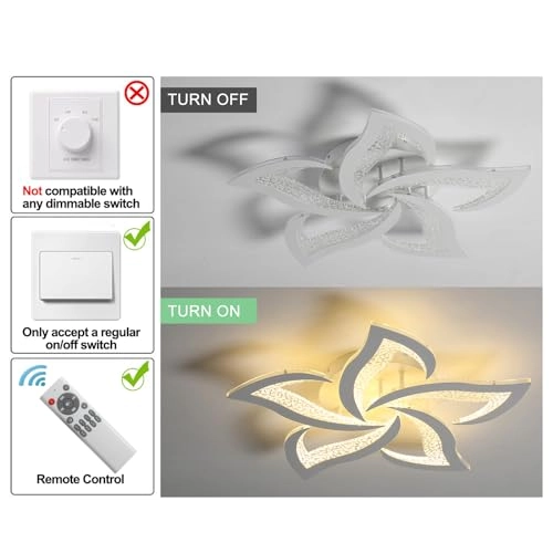 Modern Ceiling Light - 3000K-6500K Dimmable