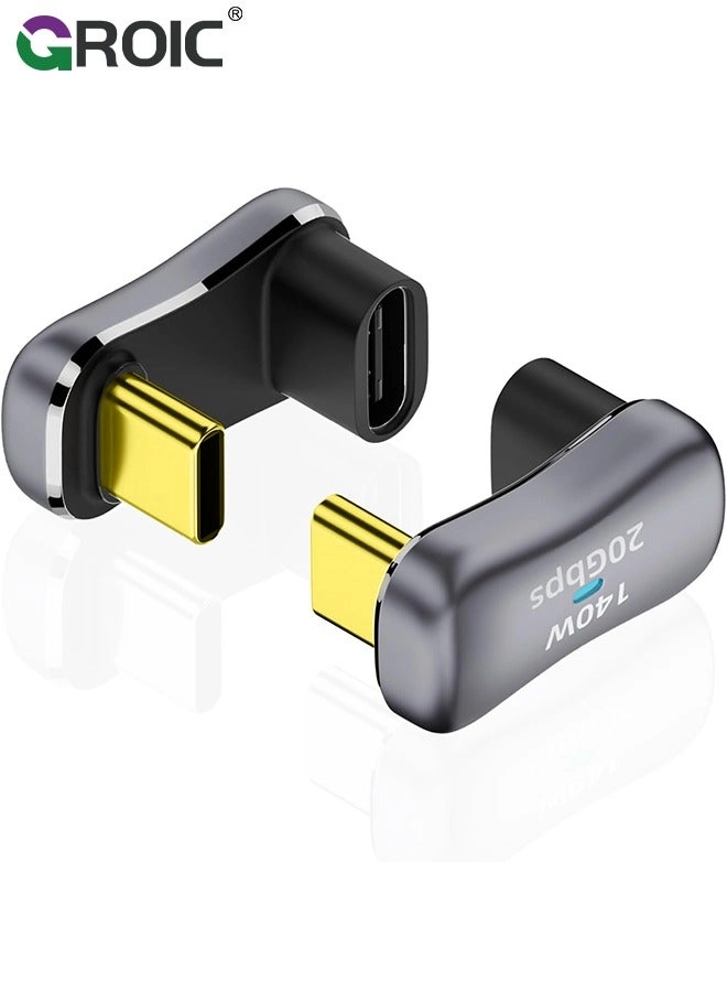 GROIC 180° USB C Adapter - 20Gbps 140W PD Pack
