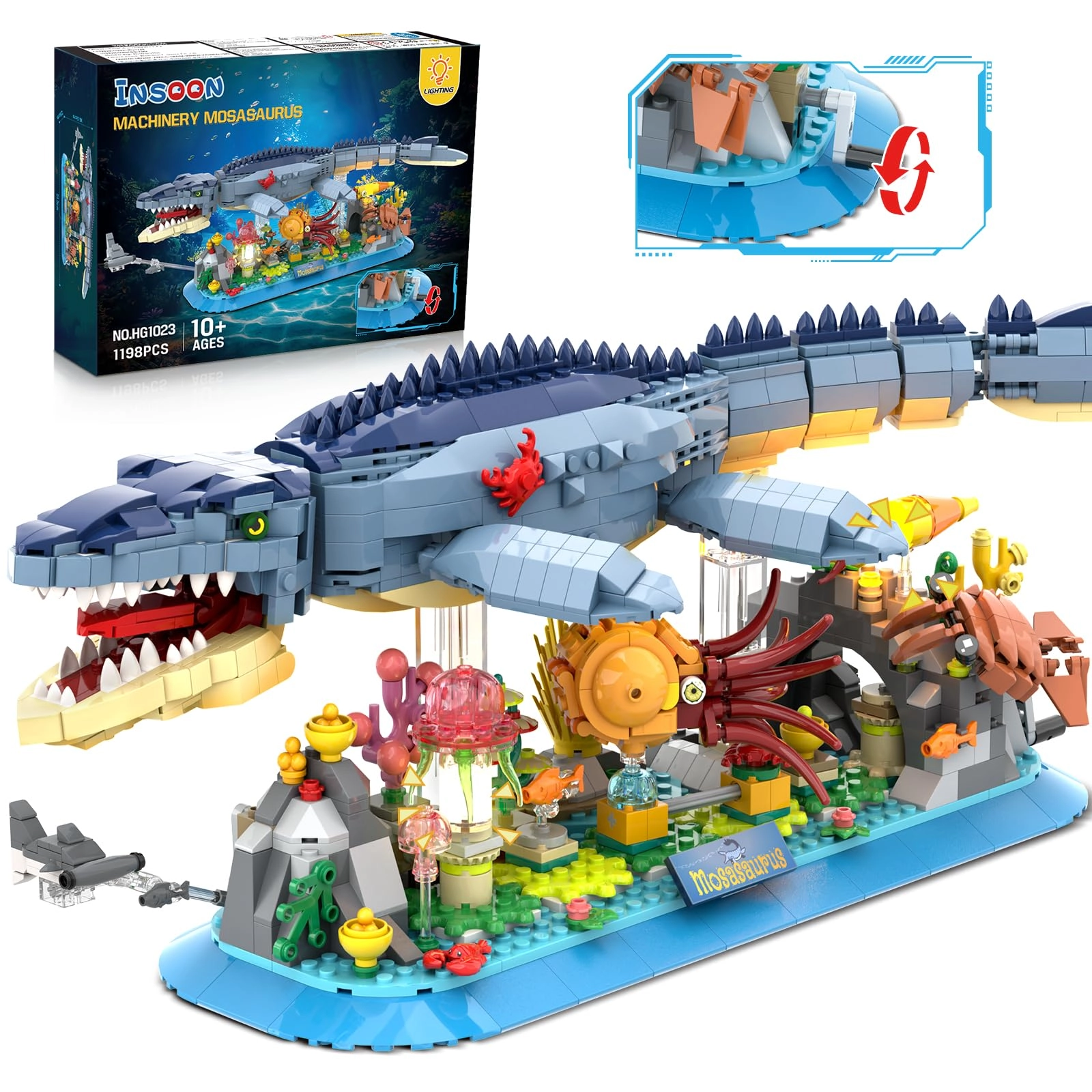 INSOON Mosasaurus - 1219 pcs