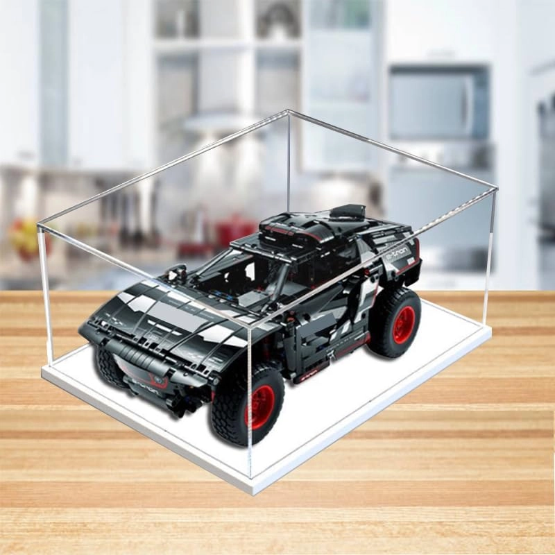 Display Case (42160) - Transparent Acrylic White Bottom