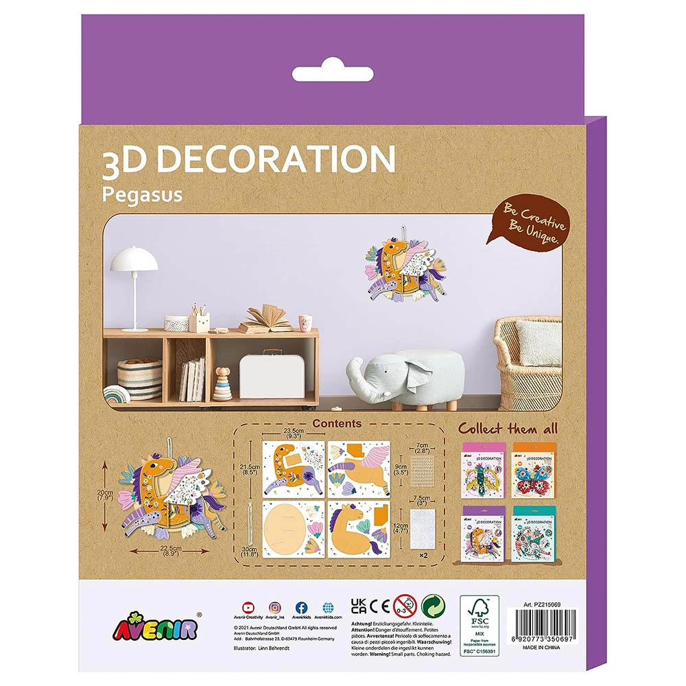 3D Decoration Kit - Pegasus