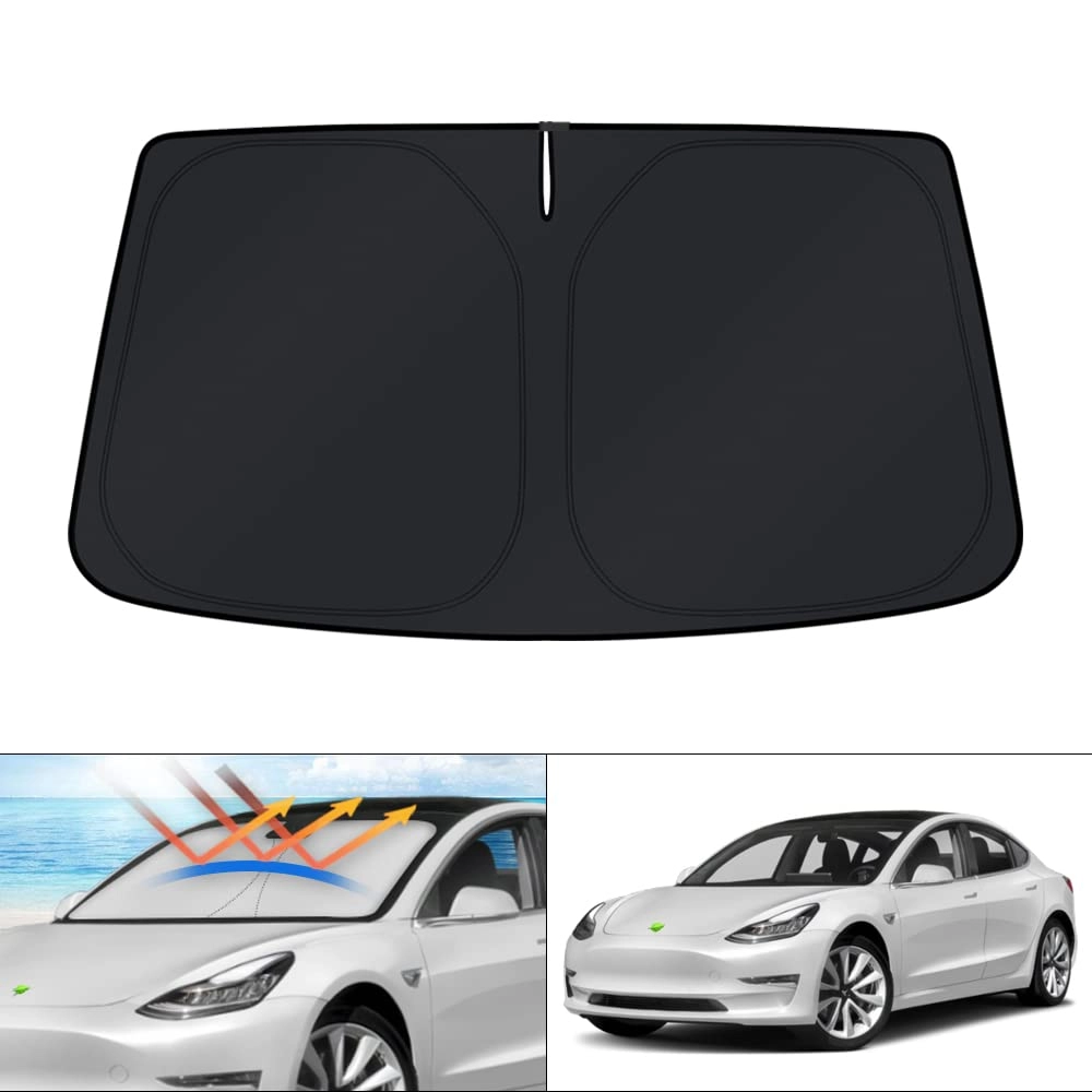 KUST Windshield Sun Shade - Tesla Model 3 2017|2018|2019|2020|2021|2022|2023