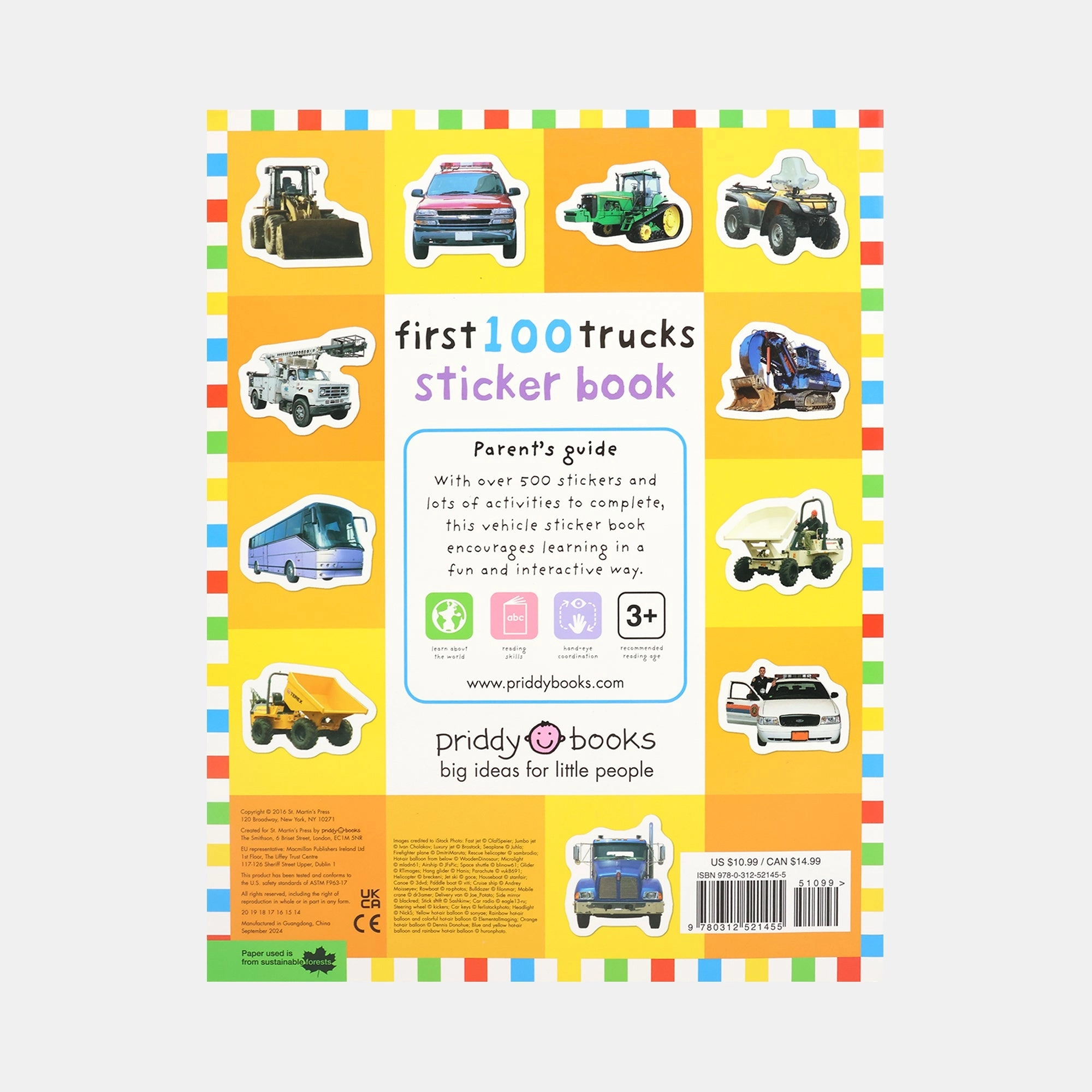 First 100 Stickers - Trucks and Things That Go
