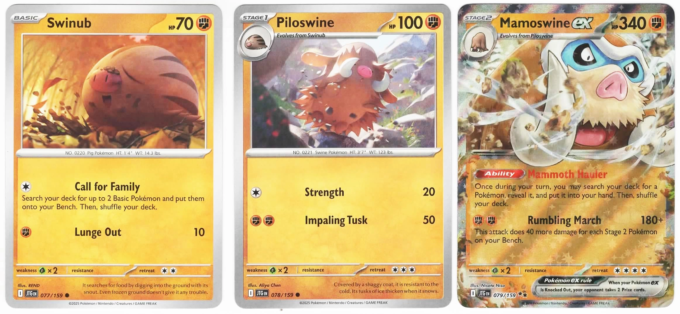 Pokémon Mamoswine ex 079/159 - Journey Together Double Rare