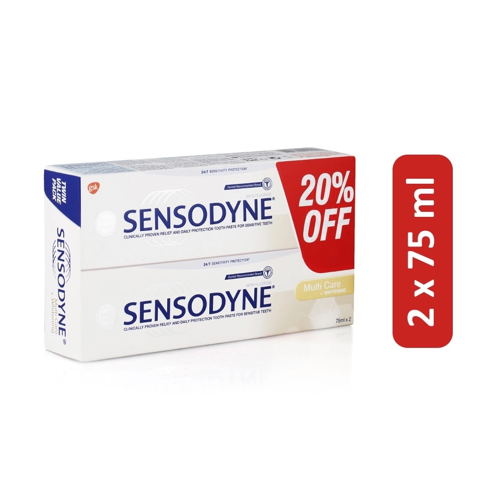 Sensodyne Sensitivity Protection Fluoride Toothpaste 2 x 75ml