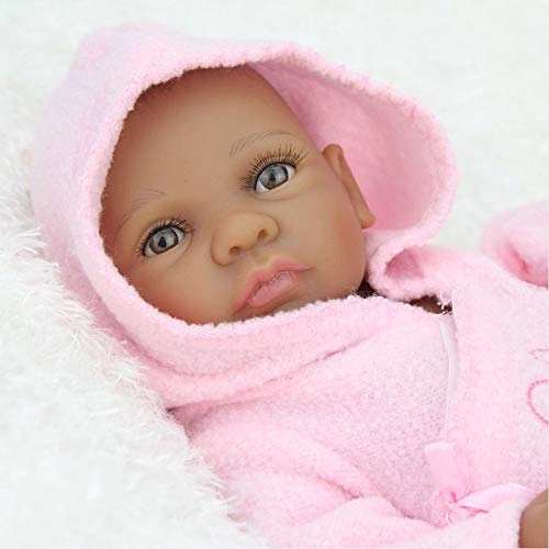 Reborn Baby Doll - 10 inch 25 cm Silicone black skin Ages 3 months+