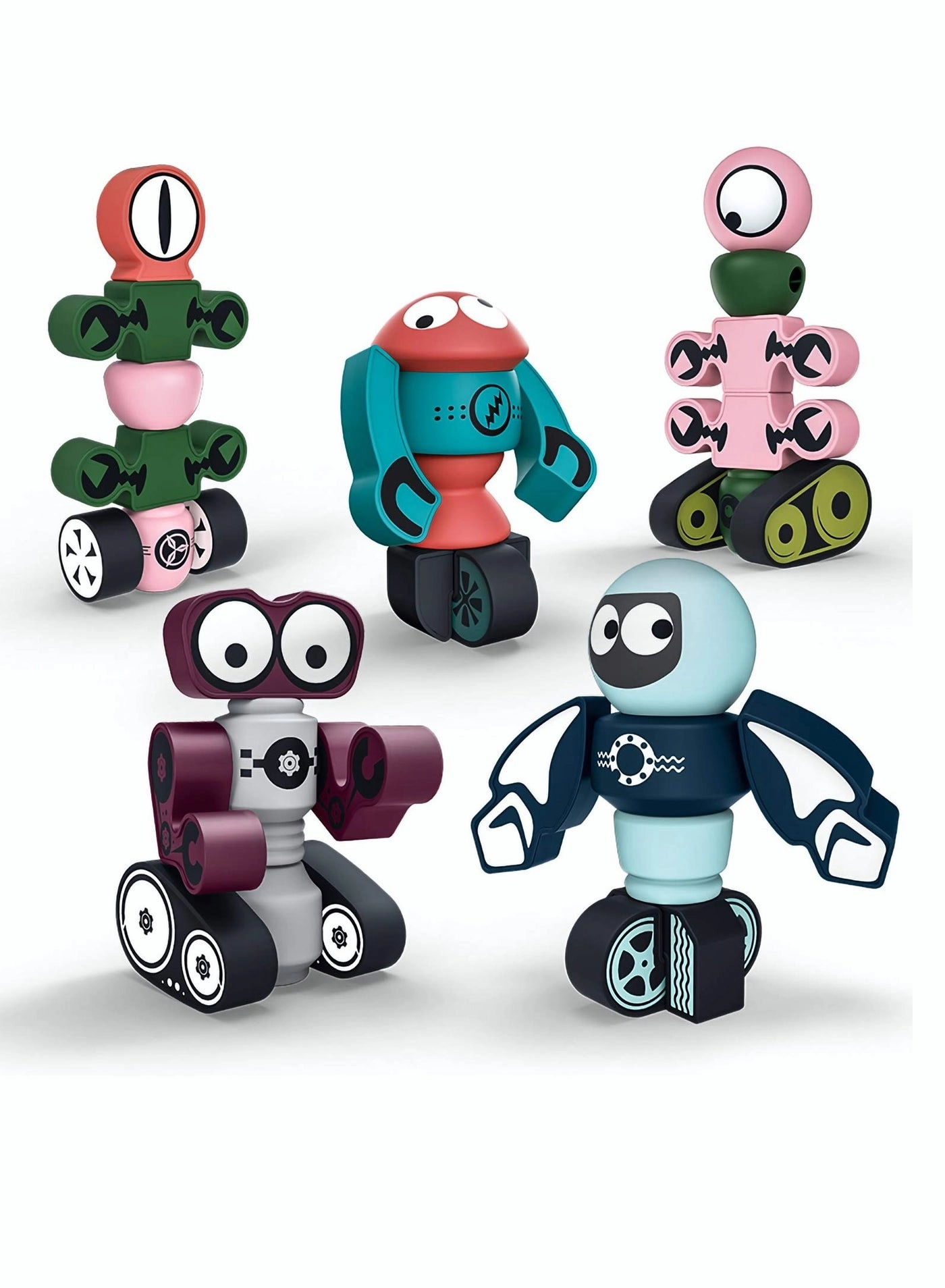 SYOSI Magnetic Robots - 5 pieces 3 years+