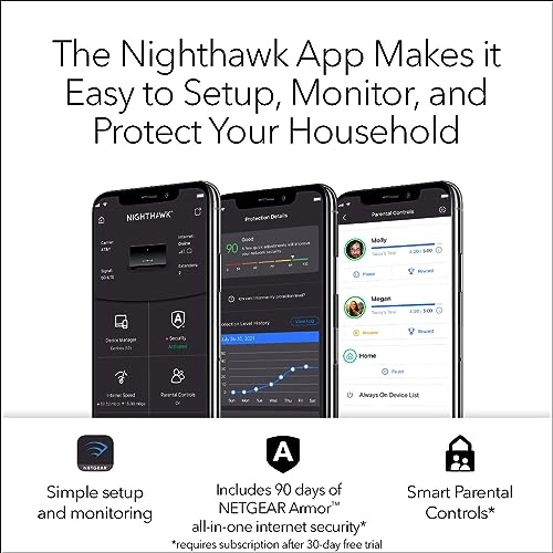 Nighthawk Mesh System - 802.11ax Router + 2 Satellites