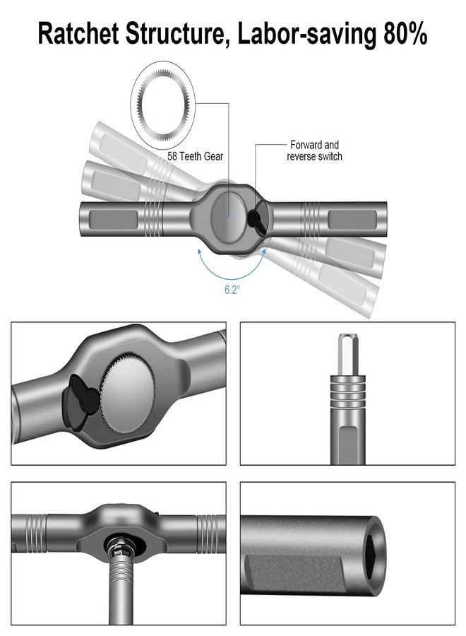 Magnetic Ratcheting Multi-Bit Screwdriver Set (42 Pcs)