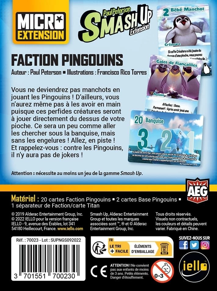 Smash Up: Sheep - Micro-expansion + Smash Up: Penguins (French)