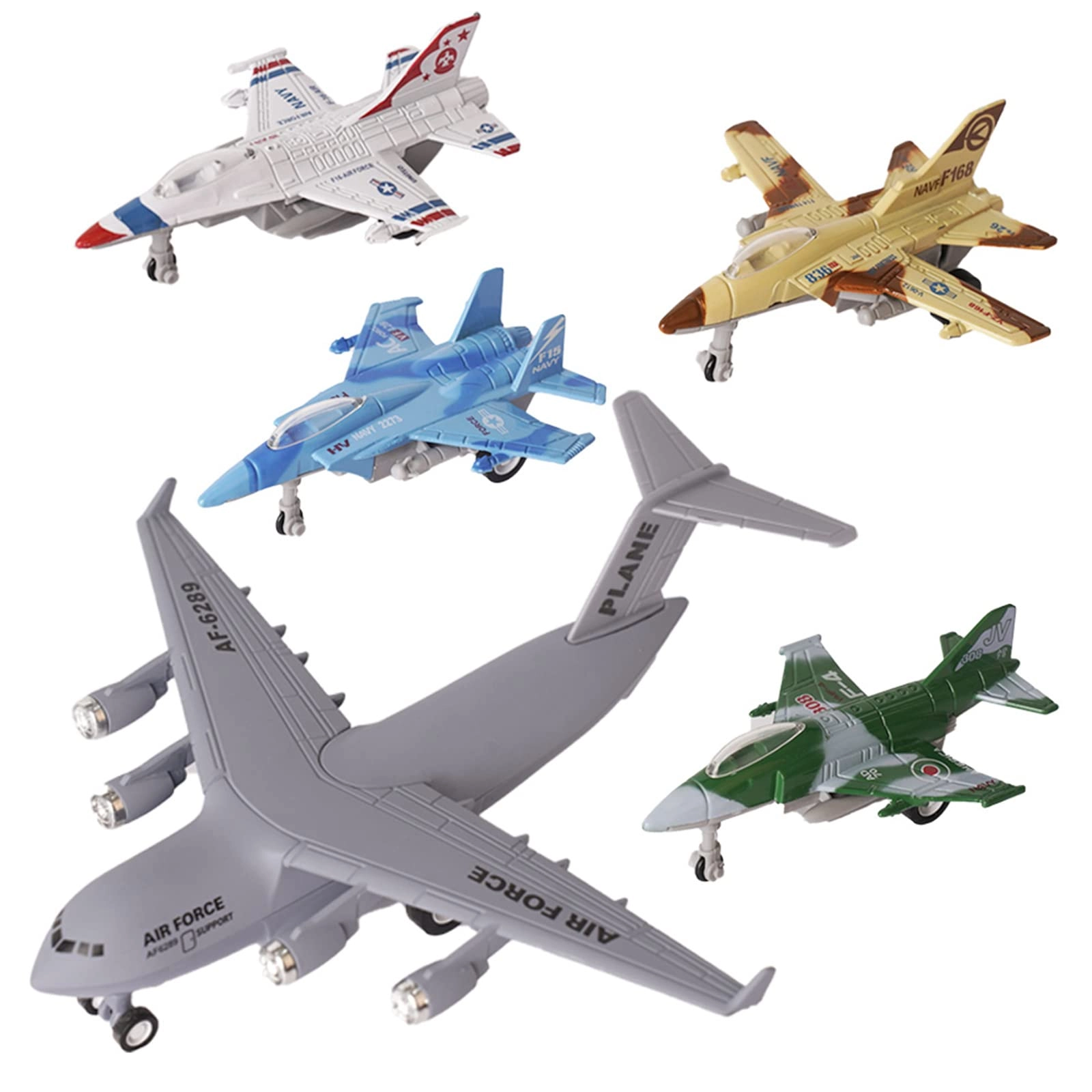 Crelloci Army Airplane Toy - 5pcs Pack