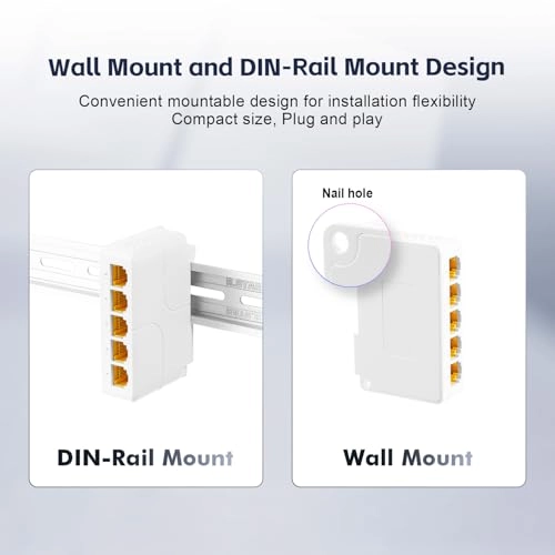 5 Port PoE Extender - 44-57 Vdc 90W/60W/30W 4 PoE out