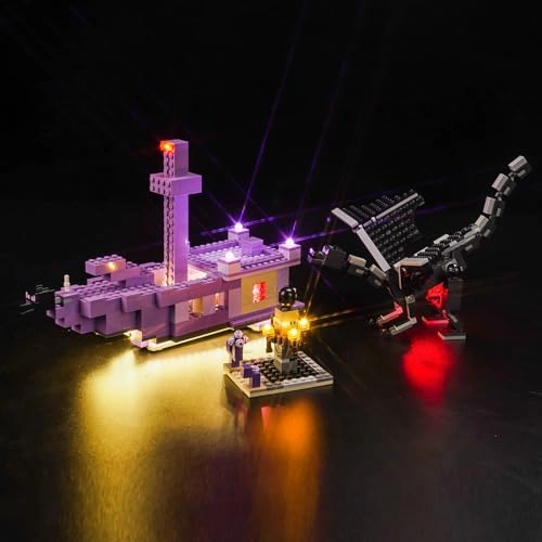 LED Light Set for LEGO 21264 The Ender Dragon and End Ship - Copper Minecraft 5V