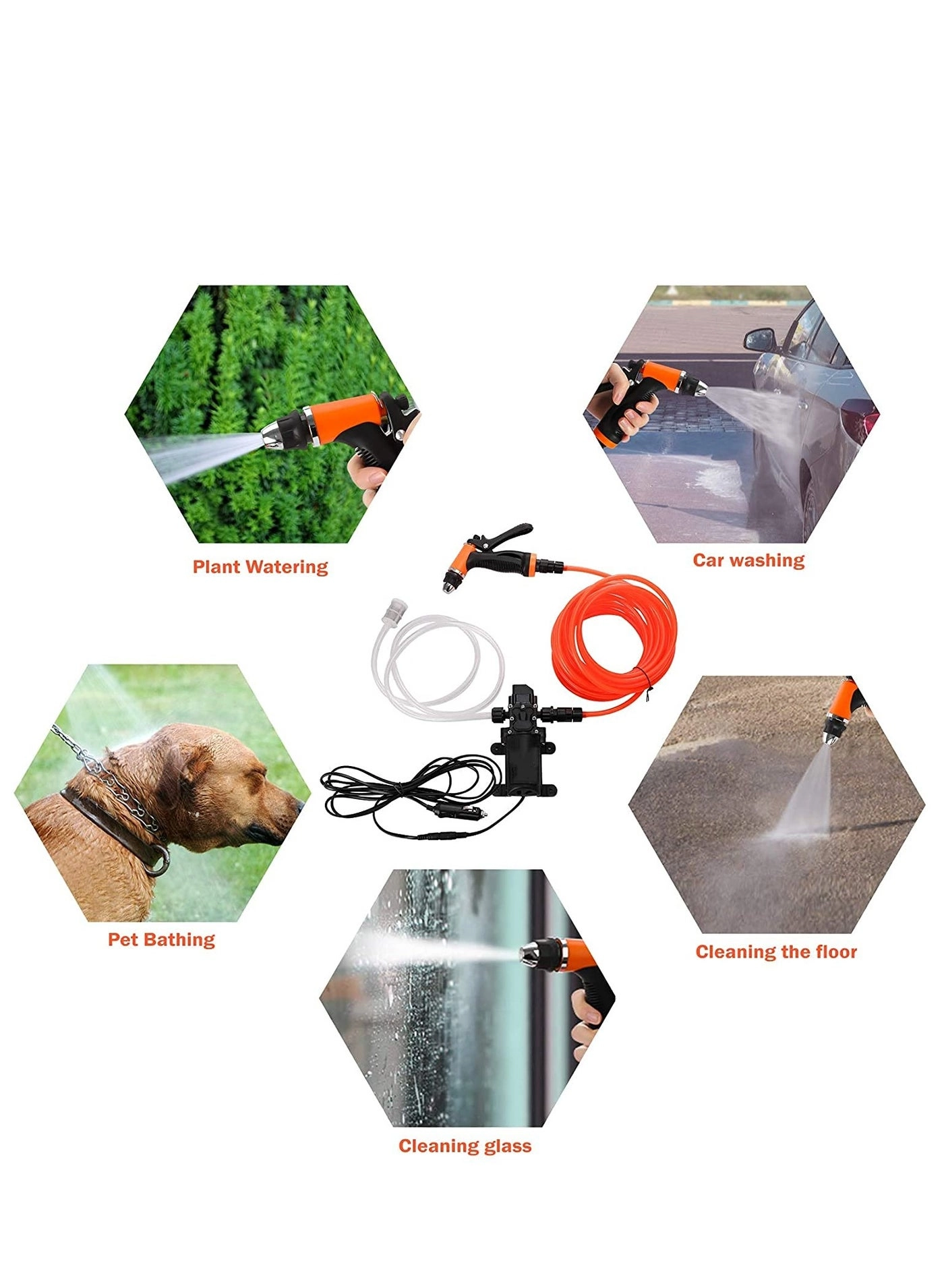 Car Wash Pump - 12V 80W 130PSI