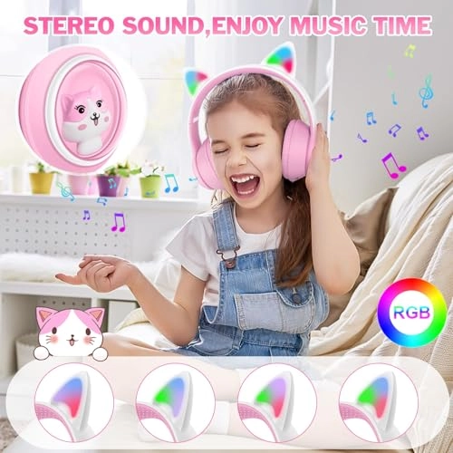 Bluetooth Cat Ear Headphones Wireless Headphone