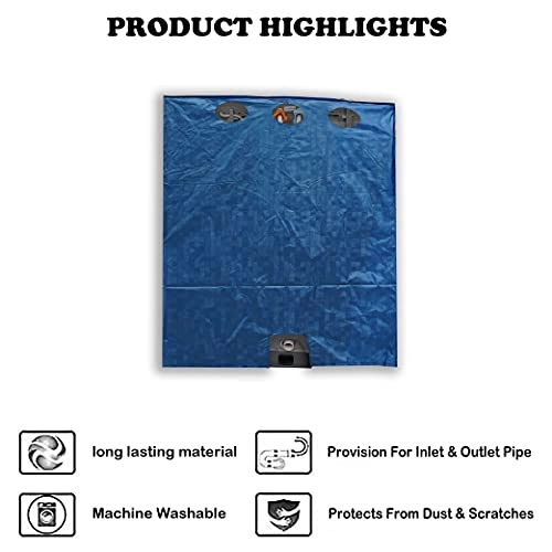 Top Load Fully Automatic Washing Machine Cover - Maroon For 6 kg, 6.5 kg, 7 kg, 7.5 kg