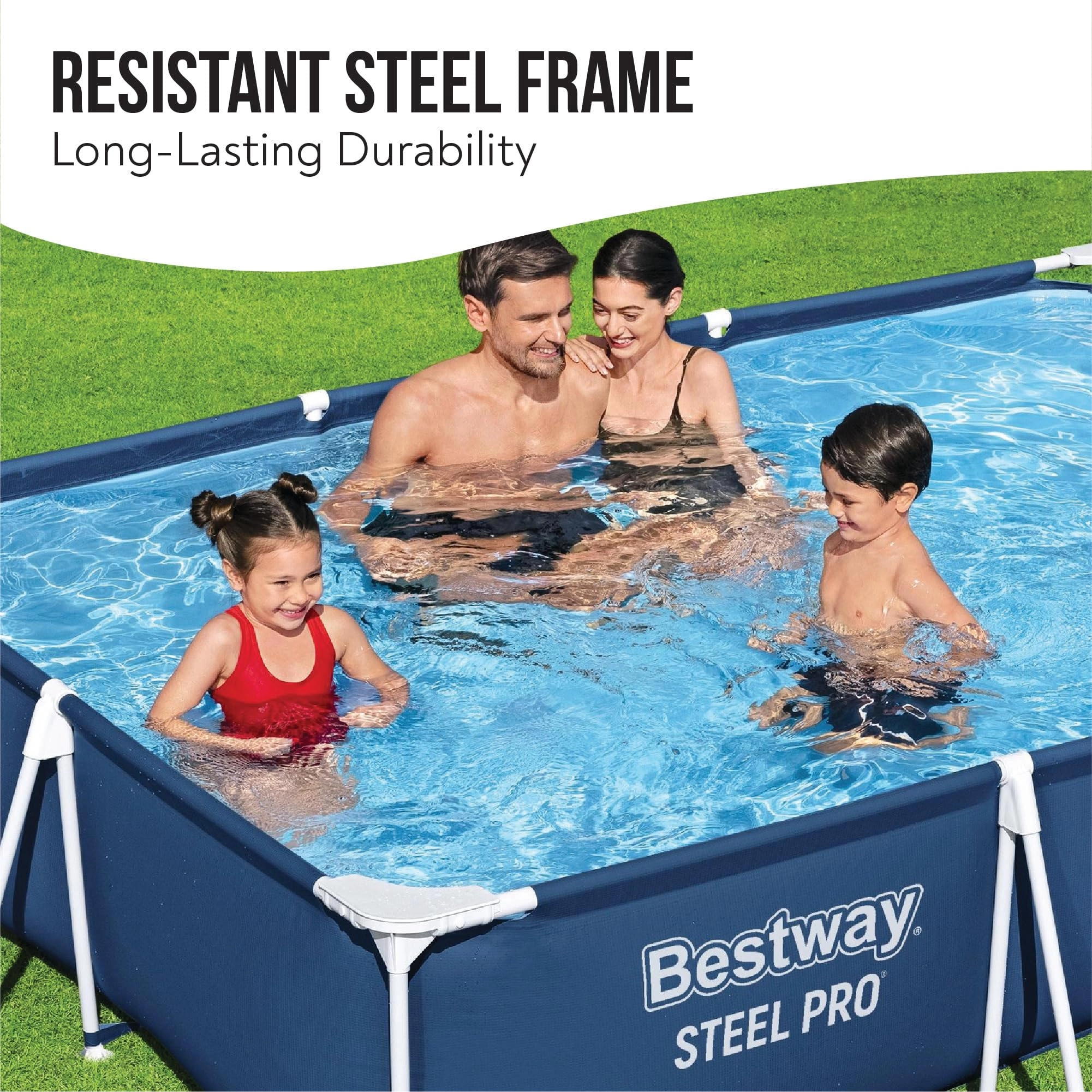 Steel Pro Rectangular Pool - 3,300 L