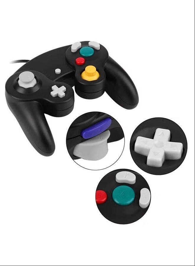 USB Game Controller - Black Nintendo Gamecube/Wii
