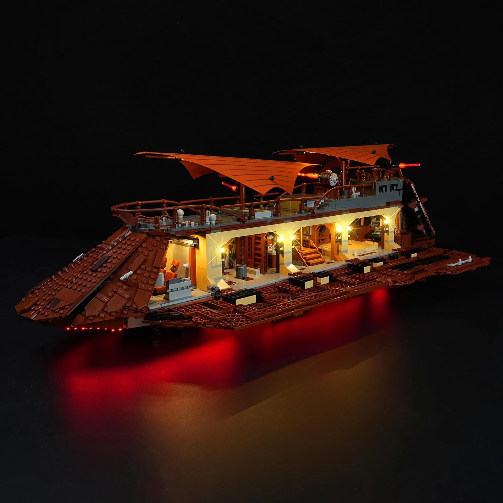 yinaikeji Light Kit for LEGO Star Wars Jabba's Sail Barge 75397