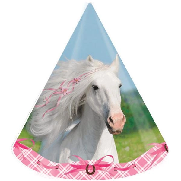 CREATIVE CONVERTING Heart My Horse Paper Party Hats