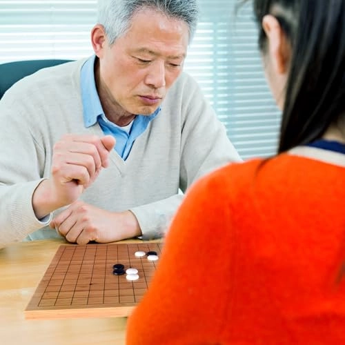 Go Set - Reversible Bamboo 13 x 13 / 9 x 9 Board Melamine Stones