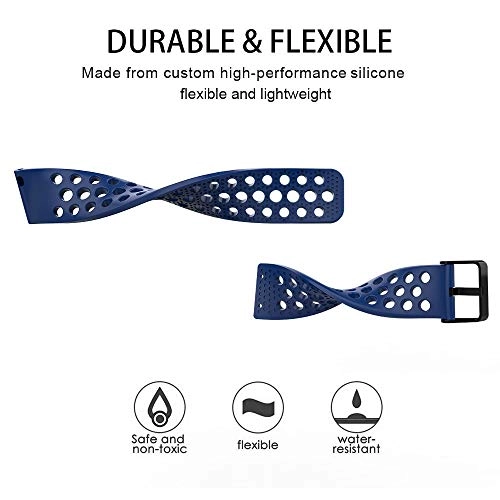 Watch Band for EIGIIS K55 - Soft Silicagel Blue Fits 140mm-200mm