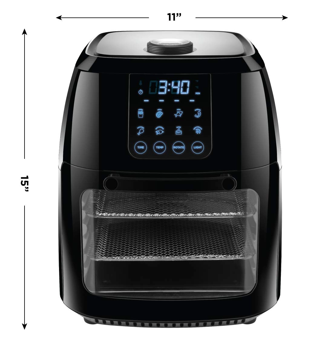 ChefmanTurboFry Touch Easy-View RJ38-4TW-BLK-DS-EU