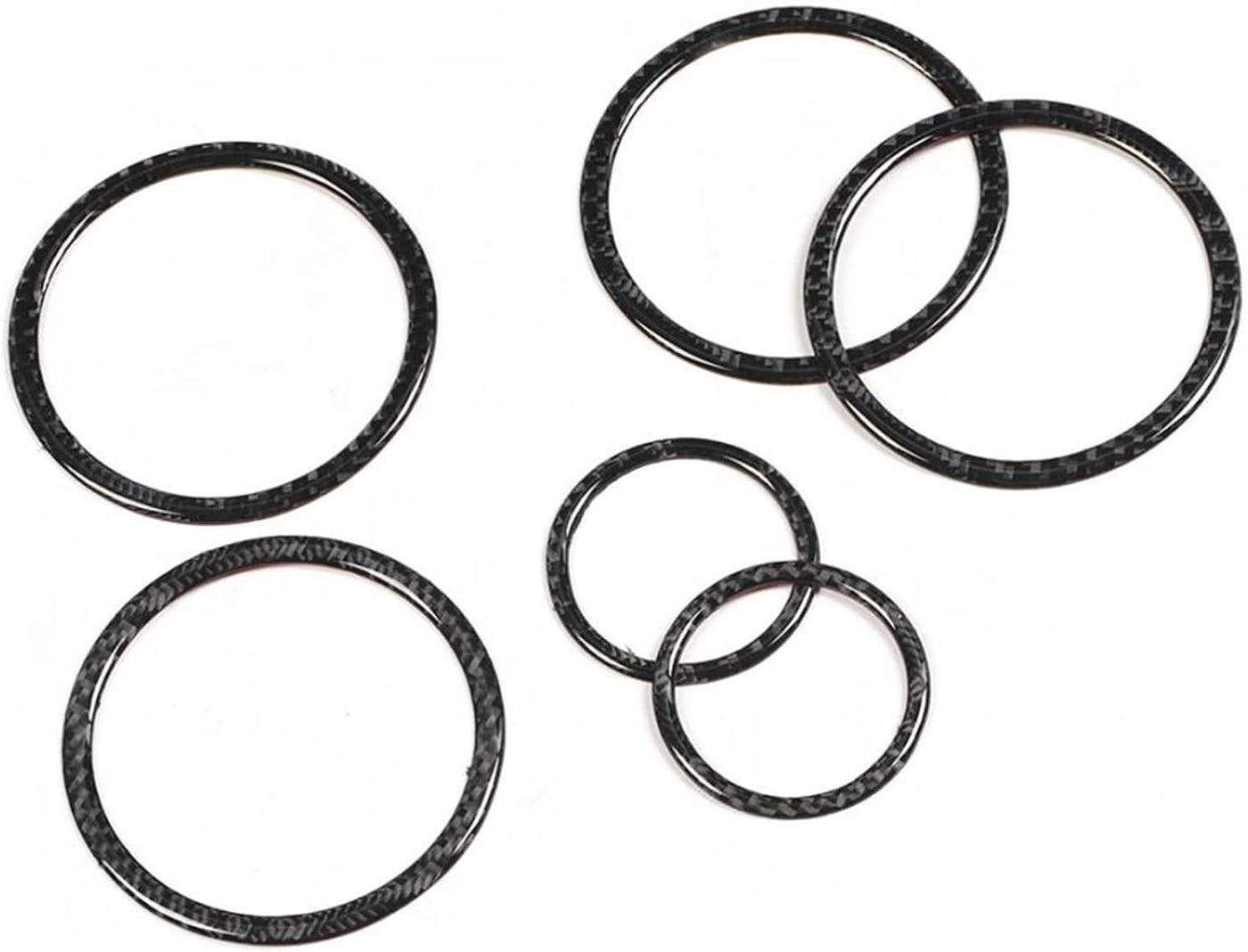 Speaker Ring Cover - 6-piece Carbon Fiber