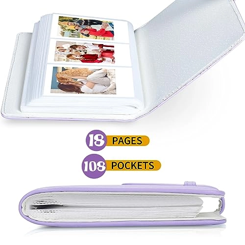 2x3" 108 Pockets Vegan Leather Photo Album