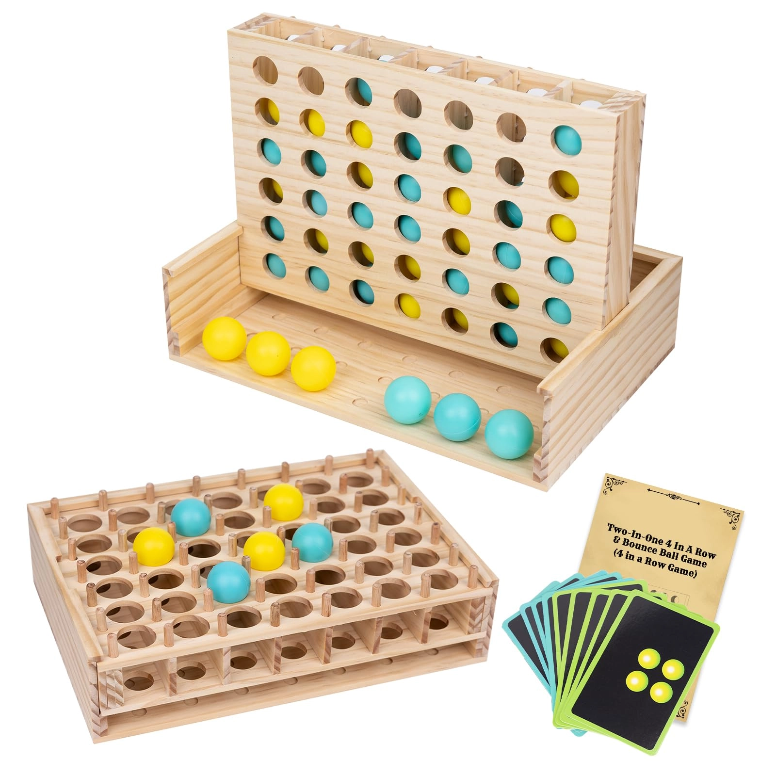Extguds Two-in-one 4 in a Row & Bounce Ball Games