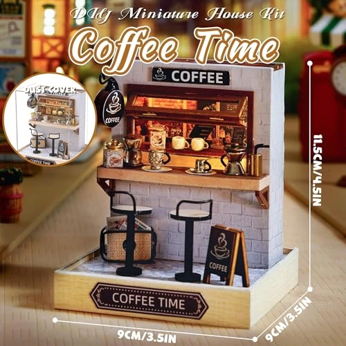 DIY Miniature House Kit - Vintage Coffee Shop