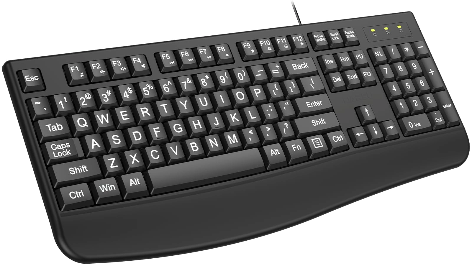 DEYING Large Print Ergonomic Keyboard - US Wired