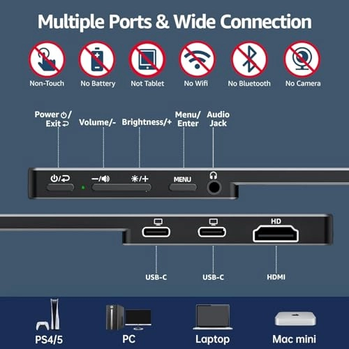 Portable Monitor - 7680 x 4320 Pixels 15.6 Inches