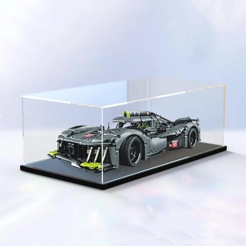 Acrylic Display Case for Building Block Model 42156 Peu-geot 9 Supercar - 60x30x20cm