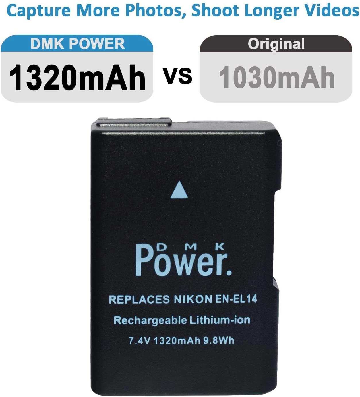 EN-EL14 - 1320Mah + Battery case