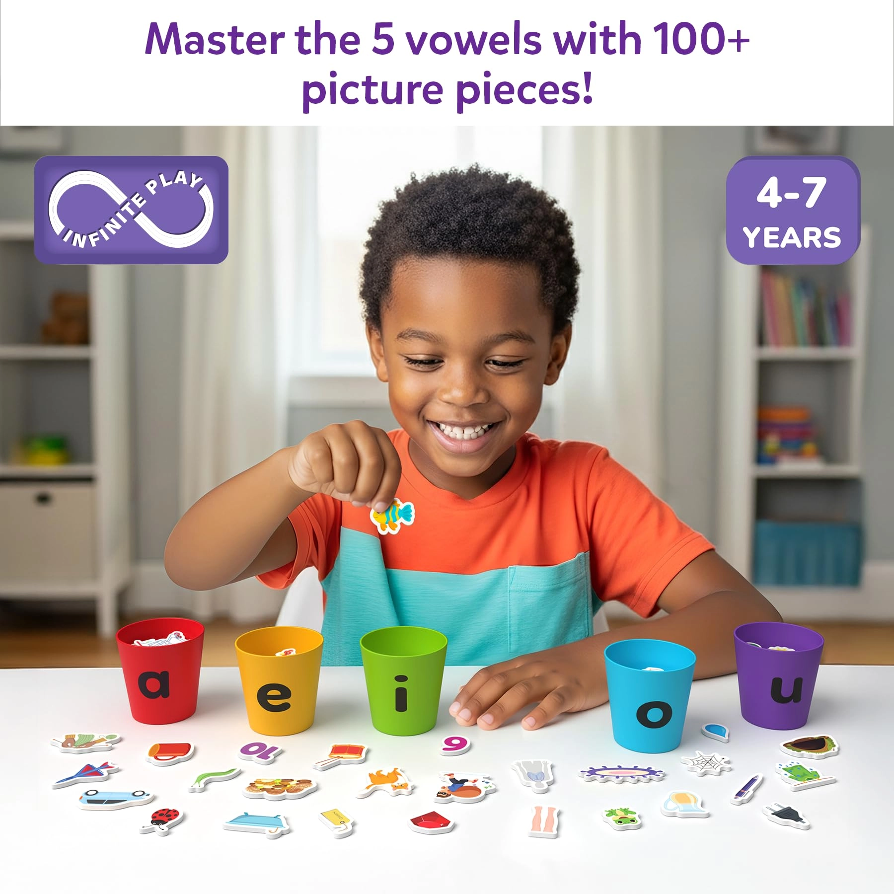 Phonics Sorter - Ages 4, 5, 6, 7 100+ pieces