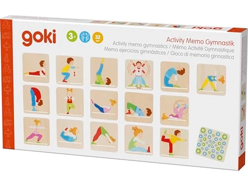 Memo gymnastic exercises - 36 months - 14 years 32 pieces