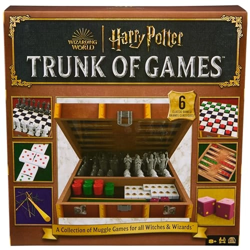 Harry Potter Trunk of Games - 5-IN-1 Wooden Storage
