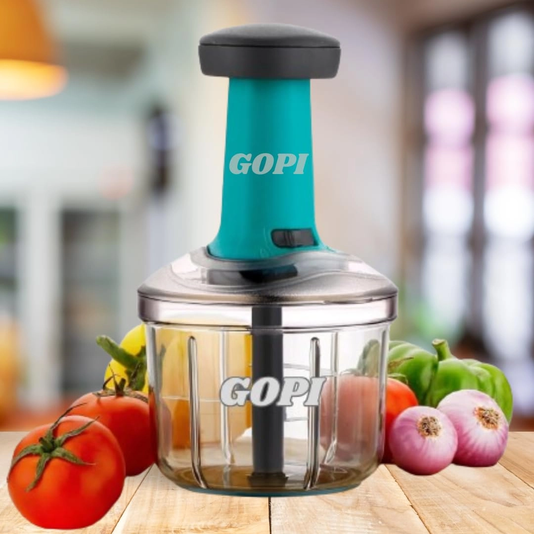 GOPI Push Chopper - 0.9 Liters 5-Blade