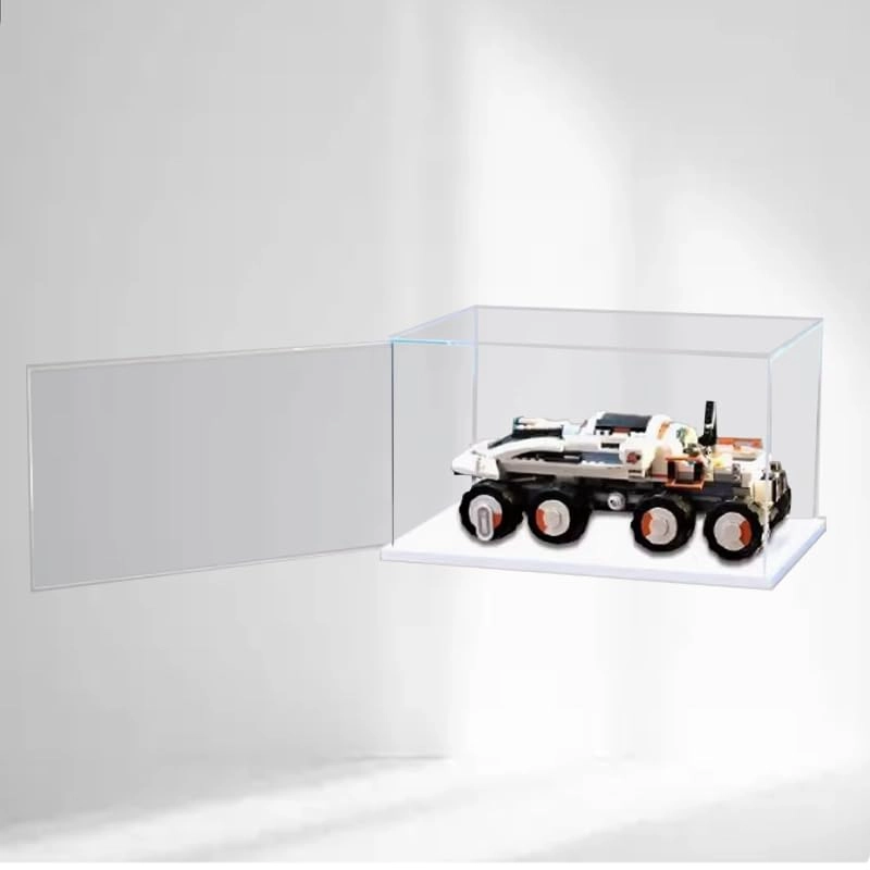 Lego City Display Case (60432) - Clear Acrylic Wood Bottom+background